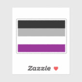 Aseksuele Pride-vlag Sticker (Vel)