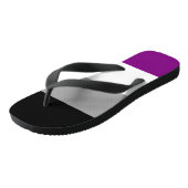 Aseksuele Pride-vlag Teenslippers (Schuin)