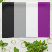 Aseksuele Pride Vlag Theedoek (Gevouwen)
