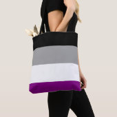 Aseksuele Pride-vlag Tote Bag (Dichtbij)
