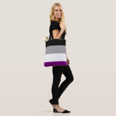 Aseksuele Pride-vlag Tote Bag (Op model)