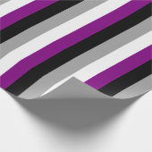Aseksuele Pride-vlag Verticaal Cadeaupapier (Hoek)