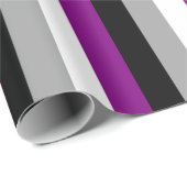 Aseksuele Pride-vlag Verticaal Cadeaupapier (Rol Hoek)