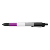 Aseksuele Pride Vlag Zwarte Inkt Pen (Bodem)