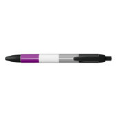 Aseksuele Pride Vlag Zwarte Inkt Pen (Achterkant)
