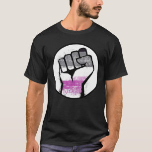 Aseksuele Pride Vuist T-Shirt
