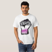 Aseksuele Pride Vuist T-Shirt (Voorkant volledig)