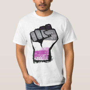 Aseksuele Pride Vuist T-Shirt