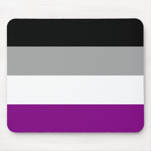 Aseksuele Pridevlag (Ace) (Asexualiteit) Muismat (Voorkant)