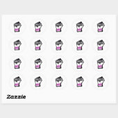 Aseksuele Protest Vuist Ronde Sticker (Vel)