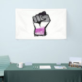Aseksuele Protest Vuist Spandoek (Beurs)