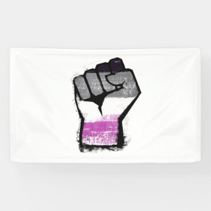 Aseksuele Protest Vuist Spandoek