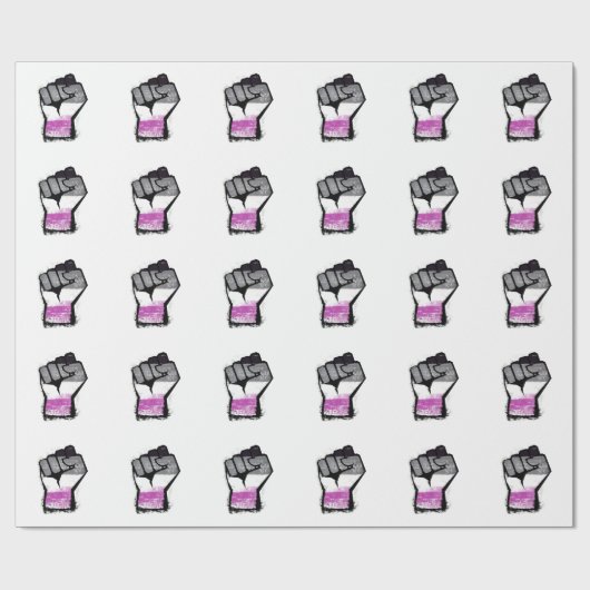 Aseksuele protestlijst cadeaupapier (Vlak)