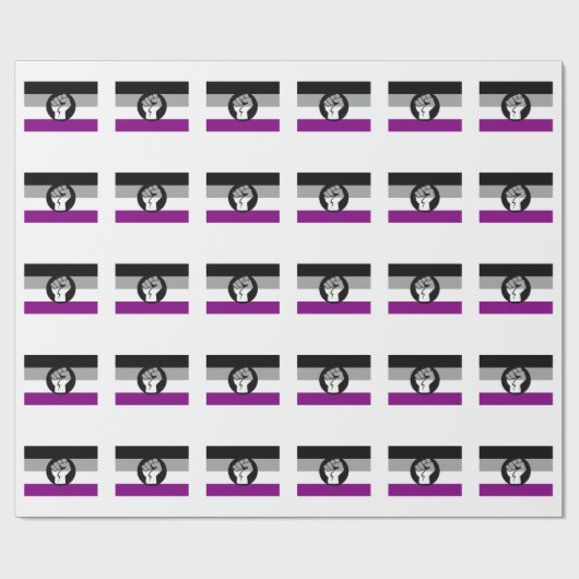 Aseksuele protestvlag cadeaupapier (Vlak)