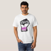 Aseksuele protestvuist t-shirt (Voorkant volledig)