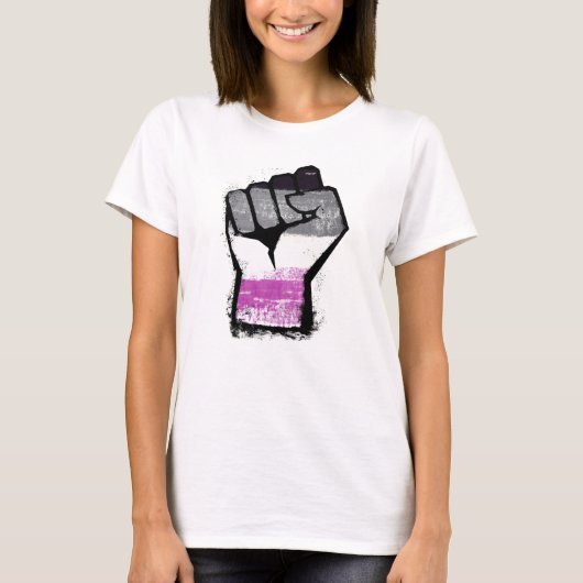 Aseksuele protestvuist t-shirt (Voorkant)