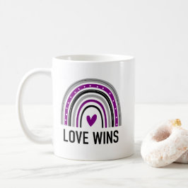 Aseksuele Regenboog Liefde Wint Koffiemok
