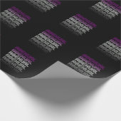 Aseksuele Retro Pride Cadeaupapier (Hoek)
