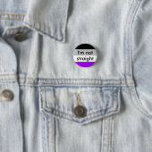 aseksuele trots Ik ben geen rechte pin Ronde Button 3,2 Cm (In situ)