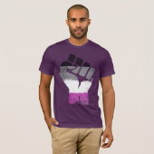 Aseksuele trots weerstand t-shirt (Voorkant volledig)