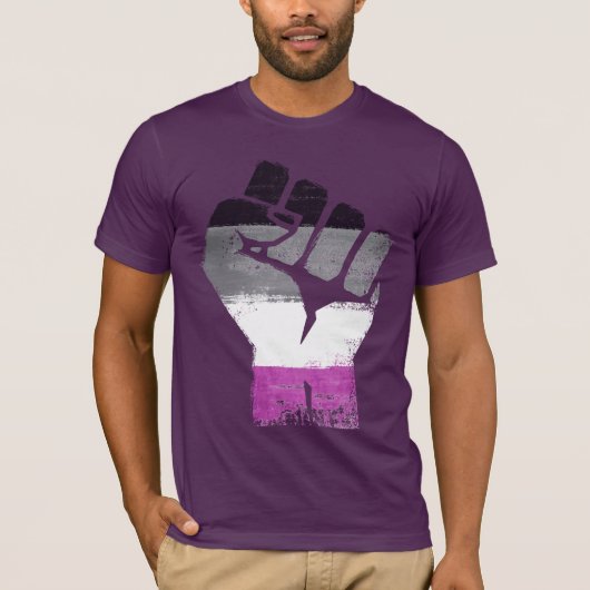 Aseksuele trots weerstand t-shirt (Voorkant)