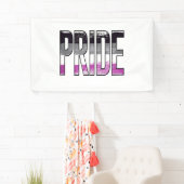 Aseksuele trots woord spandoek (Insitu)