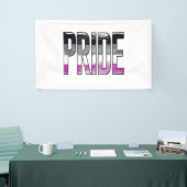 Aseksuele trots woord spandoek (Beurs)