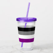 Aseksuele Tumbler Acryl Drinkbeker (Achterkant)