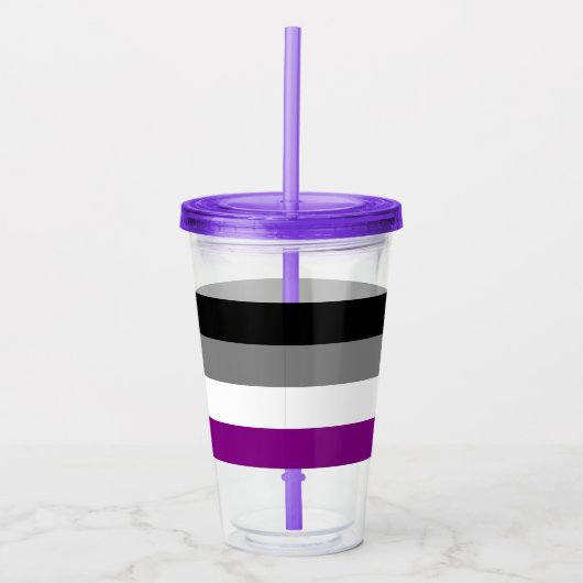 Aseksuele Tumbler Acryl Drinkbeker (Voorkant)