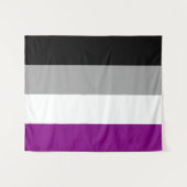 Aseksuele vlag 50 x 60 wandkleed (Voorkant (horizontaal))
