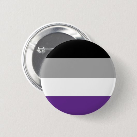 Aseksuele vlag-Button Ronde Button 5,7 Cm (Voorkant /achterkant)