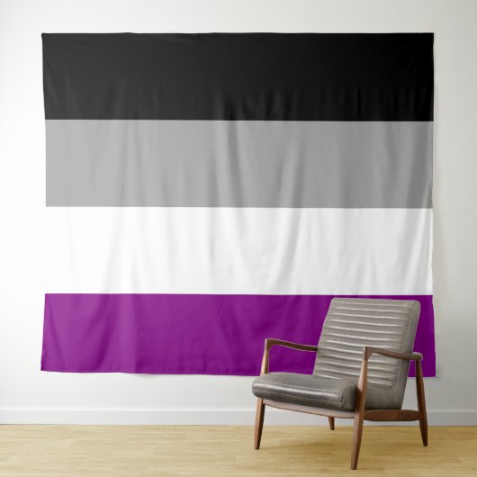 Aseksuele Vlag Extra Groot LGBT Wandkleed (In Situ (horizontaal))