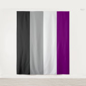 Aseksuele Vlag Extra Grote LHBT Wandkleed (Voorkant)
