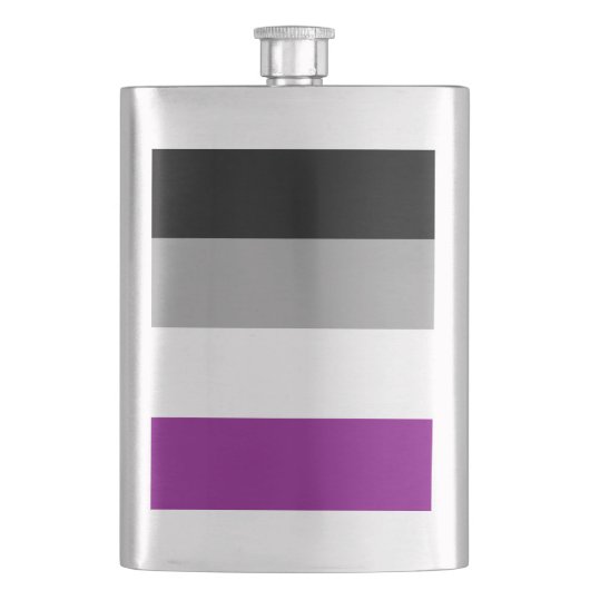 Aseksuele Vlag Klassieke Flask Flacon (Voorkant)
