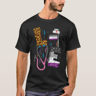 Aseksuele Vlag Liefde Verpleegster Rn Scrub Top Lg