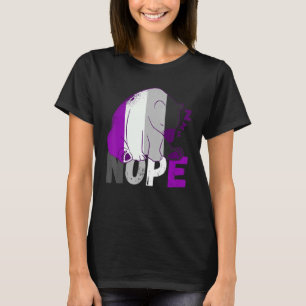 Aseksuele vlag Nope Speing Beer Ace Asexual Lgbqa T-shirt