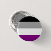 Aseksuele vlag ronde button 3,2 cm (Voorkant /achterkant)