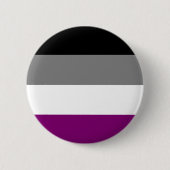 Aseksuele vlag ronde button 5,7 cm (Voorkant)