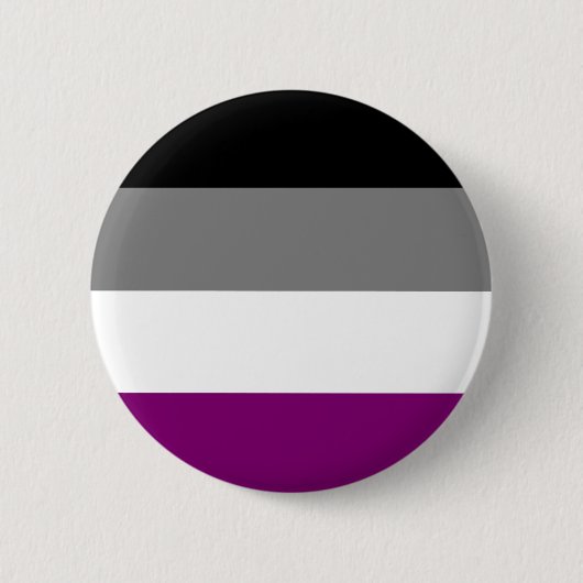 Aseksuele vlag ronde button 5,7 cm (Voorkant)