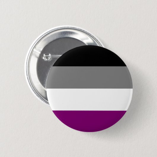 Aseksuele vlag ronde button 5,7 cm (Voorkant /achterkant)