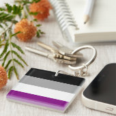 Aseksuele vlag sleutelhanger (Voorkant Rechts)