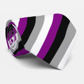 Aseksuele vlag-Stropdas Stropdas (Opgerold)