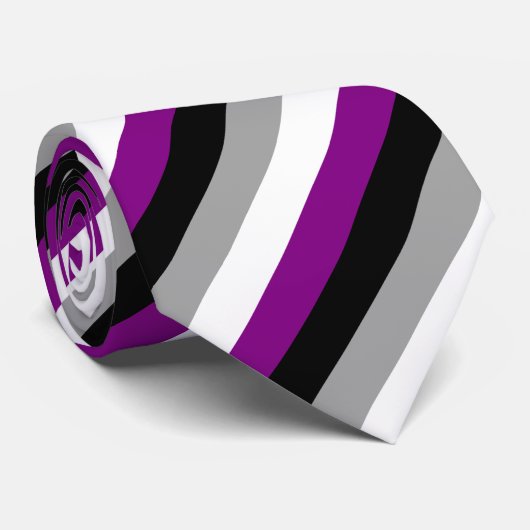 Aseksuele vlag-Stropdas Stropdas (Opgerold)