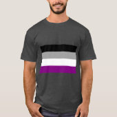 Aseksuele vlag t-shirt (Voorkant)