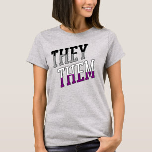 AsEksuele Voornaamwoorden Zij Hun T-Shirt