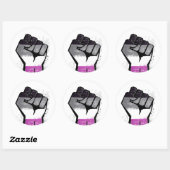 Aseksuele weerstand ronde sticker (Vel)