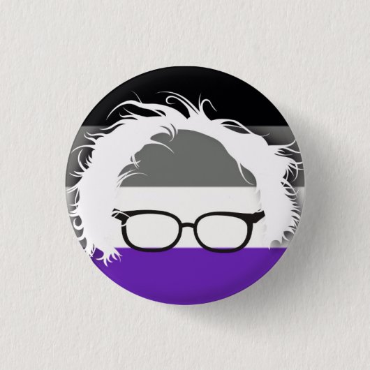 Aseksuelen voor Bernie Sanders Ronde Button 3,2 Cm (Voorkant)
