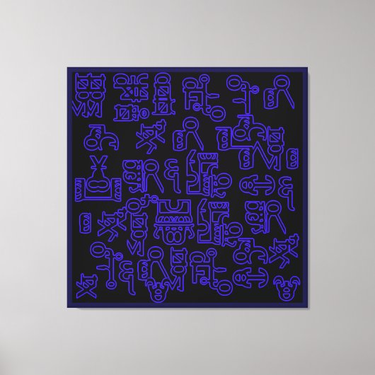 Asemische Zwervelingen I Canvas Afdruk (Voorkant)