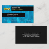 ASESOR EN BOLSA VALORES INVERSIÓN ELEGANTE AZUL VISITEKAARTJE (Voorkant / Achterkant)