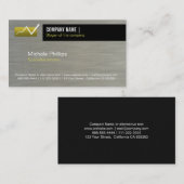 ASESOR EN BOLSA VALORES INVERSIÓN ELEGANTE NEGRO VISITEKAARTJE (Voorkant / Achterkant)